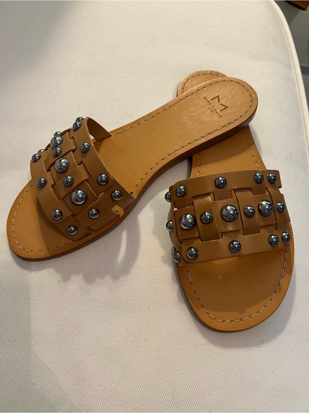 Marc Fisher Pacca Studded Sandals New